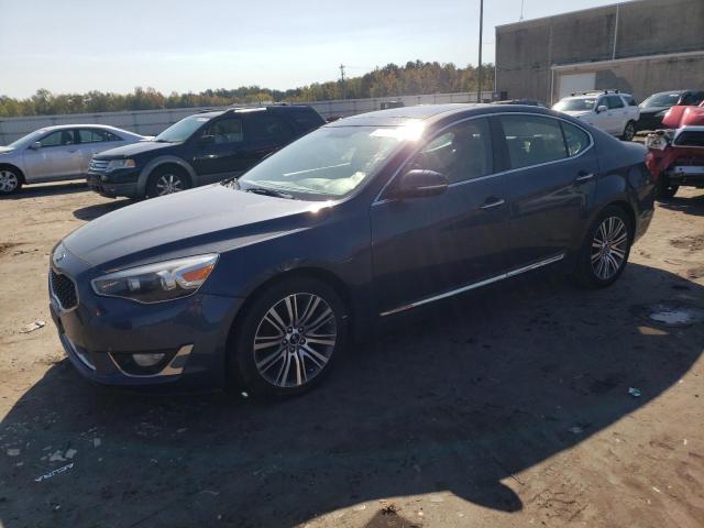 KNALN4D79E5146319 - 2014 KIA CADENZA PREMIUM BLUE photo 1