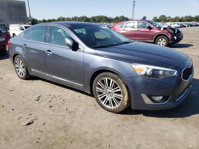 KNALN4D79E5146319 - 2014 KIA CADENZA PREMIUM BLUE photo 4