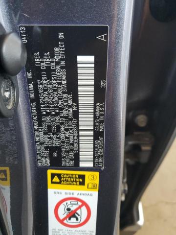 5TDBK3EH4DS227147 - 2013 TOYOTA HIGHLANDER BASE Сұр фото 12