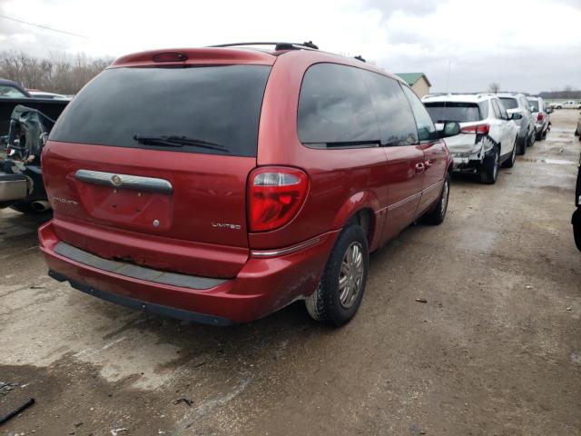 2A8GP64L67R172804 - 2007 CHRYSLER TOWN & COU LIMITED RED photo 3