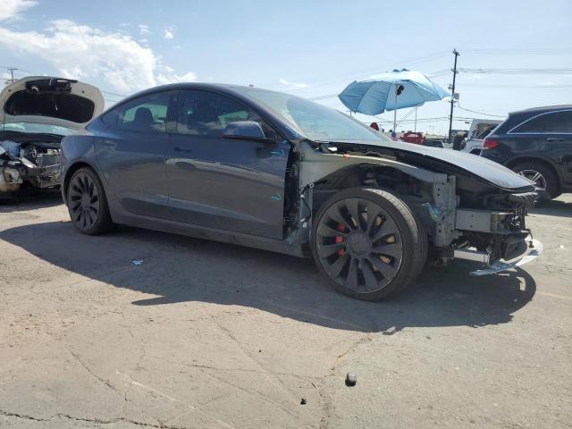 5YJ3E1ECXMF075836 - 2021 TESLA MODEL 3 Gris foto 4