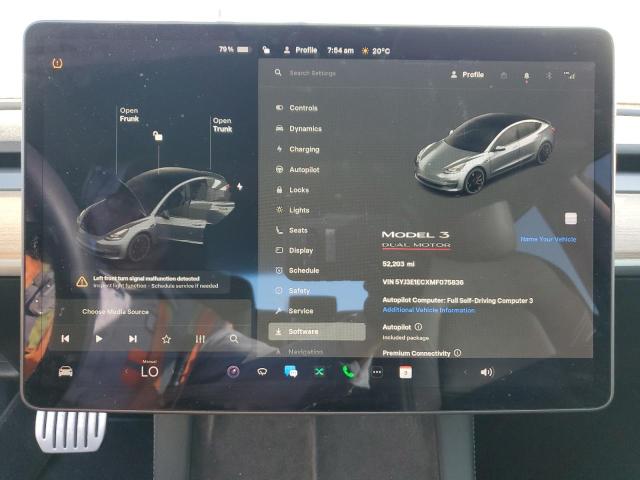 5YJ3E1ECXMF075836 - 2021 TESLA MODEL 3 Gris foto 9