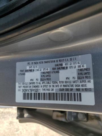 3MZBM1K76FM192511 - 2015 MAZDA 3 SPORT SILVER photo 13