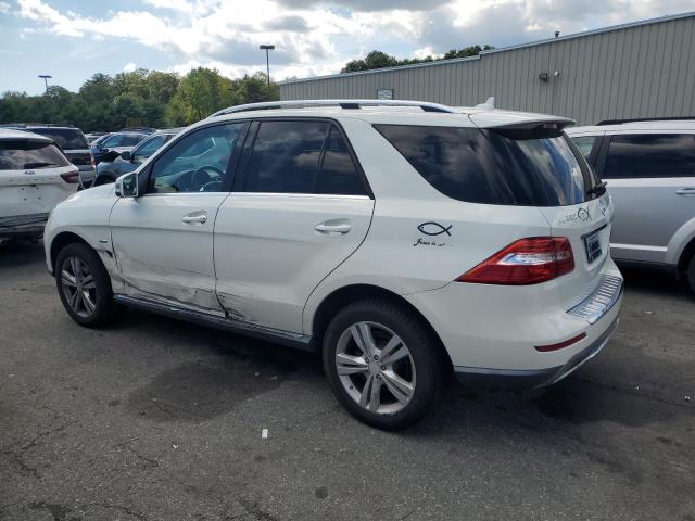 4JGDA5HB3CA020240 - 2012 MERCEDES-BENZ ML 350 4MATIC WHITE photo 2