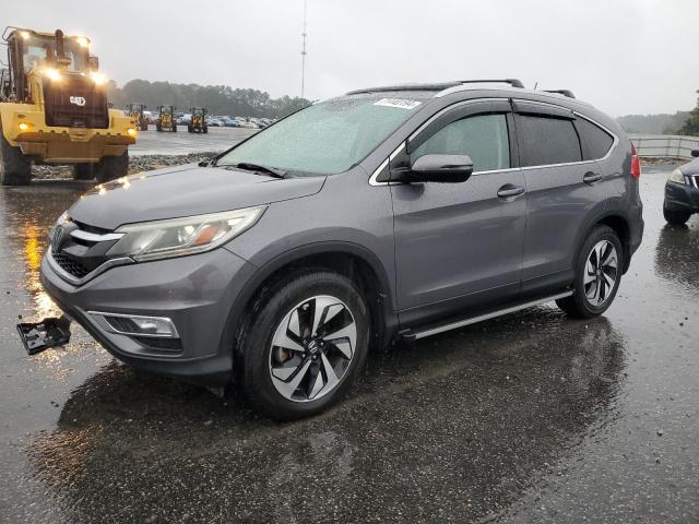 5J6RM3H90FL018936 - 2015 HONDA CR-V TOURING GRAY photo 1