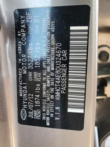 KMHCT4AE8DU324670 - 2013 HYUNDAI ACCENT GLS TAN photo 13