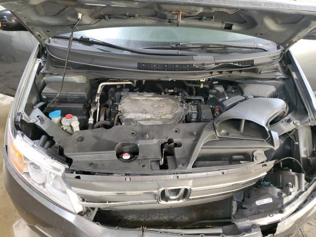 5FNRL5H96BB035550 - 2011 HONDA ODYSSEY TOURING GRAY photo 12