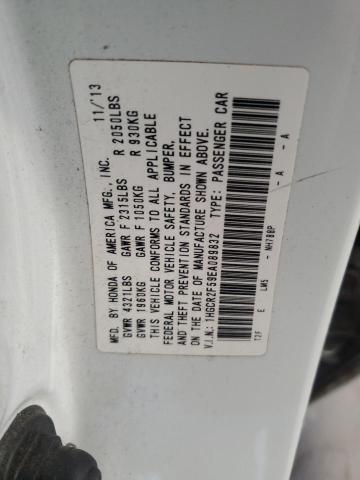 1HGCR2F59EA089832 - 2014 HONDA ACCORD SPORT WHITE photo 12