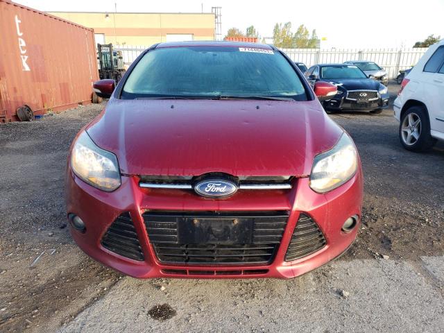 1FADP3N28DL197079 - 2013 FORD FOCUS TITANIUM RED photo 5