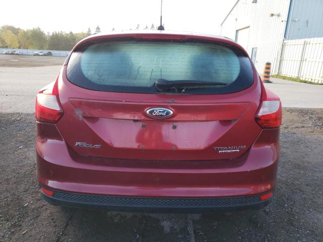 1FADP3N28DL197079 - 2013 FORD FOCUS TITANIUM RED photo 6