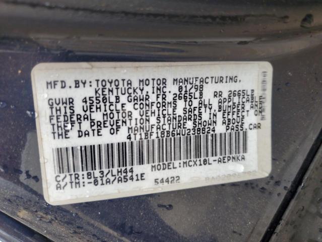 4T1BF18B6WU238824 - 1998 TOYOTA AVALON XL Mavi foto 13