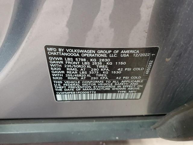 1V2FMPE81PC009772 - 2023 VOLKSWAGEN ID.4 PRO S Argent photo 13