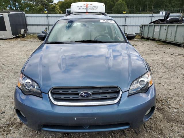 4S4BP61C367317072 - 2006 SUBARU LEGACY OUTBACK 2.5I BLUE photo 5