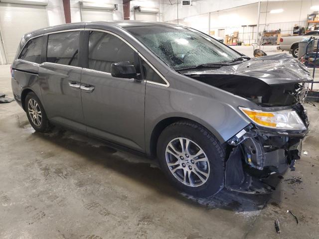 5FNRL5H61CB092567 - 2012 HONDA ODYSSEY EXL GRAY photo 4