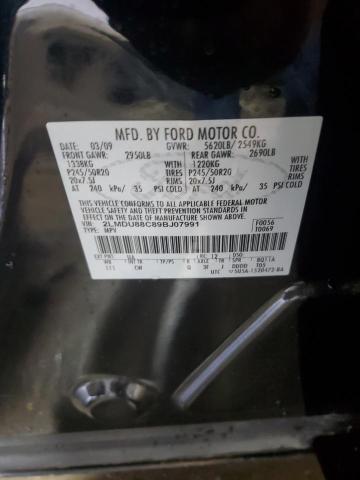 2LMDU88C89BJ07991 - 2009 LINCOLN MKX Schwarz Foto 14