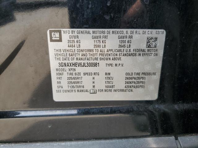 3GNAXHEV6JL300981 - 2018 CHEVROLET EQUINOX LS 黑色 照片 13