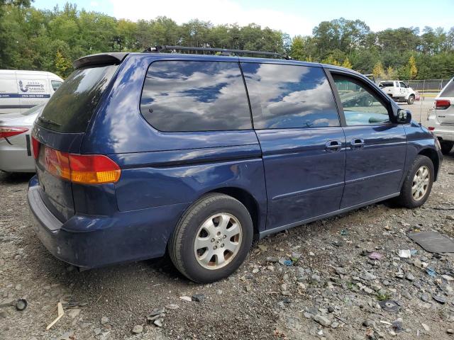 5FNRL18944B103842 - 2004 HONDA ODYSSEY EXL BLUE photo 3