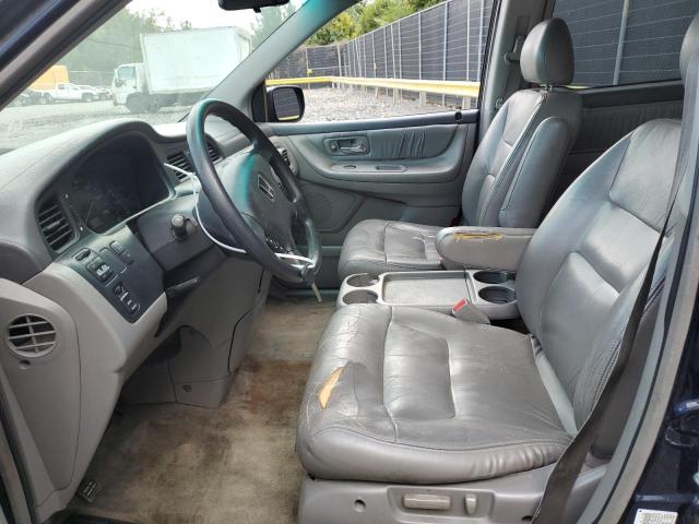 5FNRL18944B103842 - 2004 HONDA ODYSSEY EXL BLUE photo 7