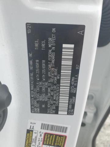 5TDGZRBH2NS163412 - 2022 TOYOTA HIGHLANDER XLE WHITE photo 14