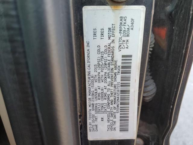 5TEHN72N43Z167231 - 2003 TOYOTA TACOMA DOUBLE CAB 黑色 照片 13