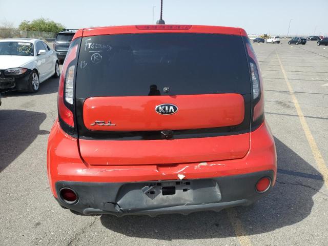 KNDJN2A22K7648001 - 2019 KIA SOUL RED photo 6