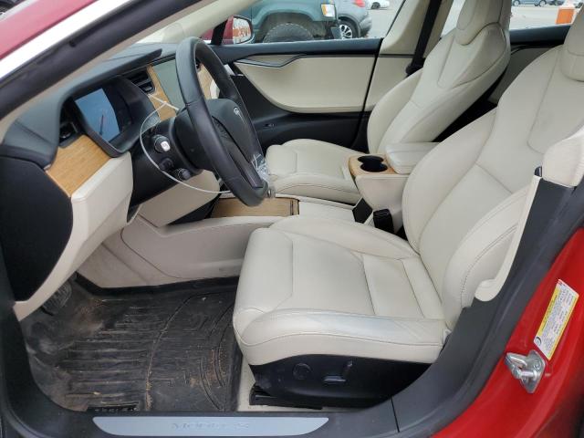 5YJSA1E25JF289773 - 2018 TESLA MODEL S Rojo foto 7