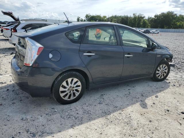 JTDKN3DP6C3006021 - 2012 TOYOTA PRIUS PLUG Szary zdjęcie 3