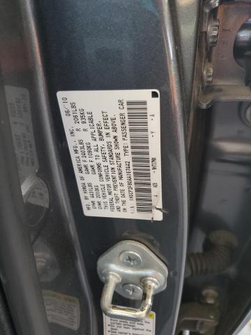 1HGCP2F80AA167442 - 2010 HONDA ACCORD EXL GRAY photo 12