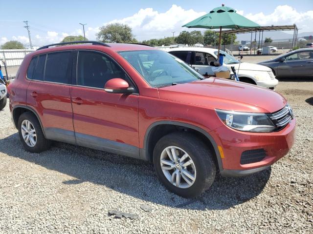 WVGAV7AX1FW096832 - 2015 VOLKSWAGEN TIGUAN S BURGUNDY photo 4