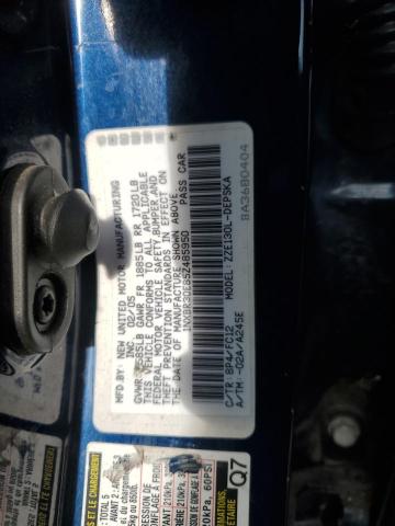 1NXBR30E85Z485950 - 2005 TOYOTA COROLLA CE BLUE photo 12