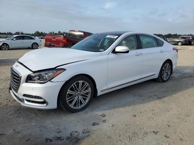 KMHGN4JE7JU269989 - 2018 GENESIS G80 BASE WHITE photo 1