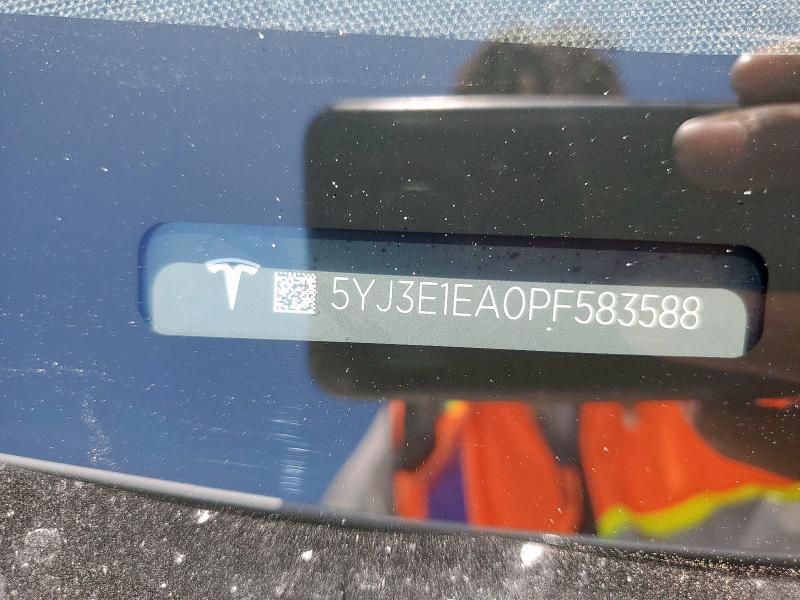 5YJ3E1EA0PF583588 - 2023 TESLA MODEL 3 თეთრი ფოტო 23
