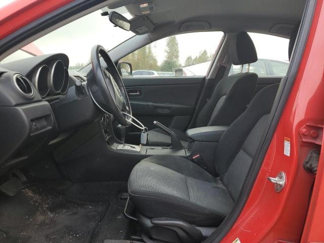 JM1BK32F371770610 - 2007 MAZDA 3 I RED photo 7