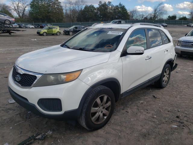 5XYKT4A28BG146246 - 2011 KIA SORENTO BASE WHITE photo 1