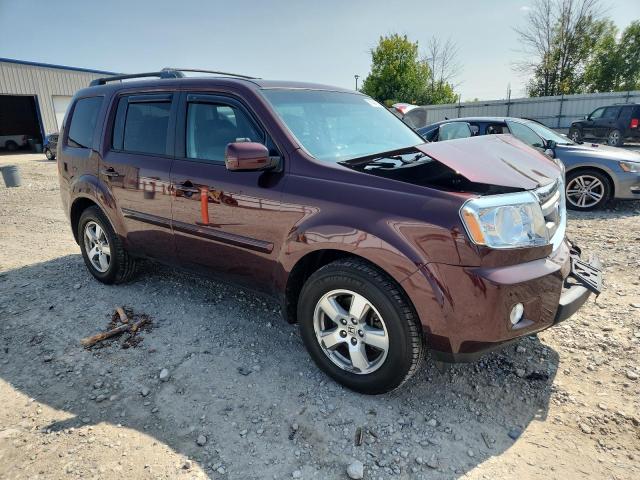 5FNYF4H52BB056650 - 2011 HONDA PILOT EXL MAROON photo 4
