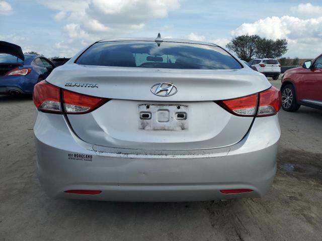 KMHDH4AE0CU346943 - 2012 HYUNDAI ELANTRA GLS SILVER photo 6