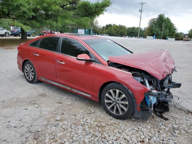 5NPE34AFXHH463480 - 2017 HYUNDAI SONATA SPORT MAROON photo 4