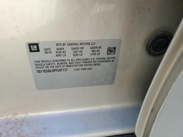 1G11C5SL9FF347177 - 2015 CHEVROLET MALIBU 1LT TAN photo 12