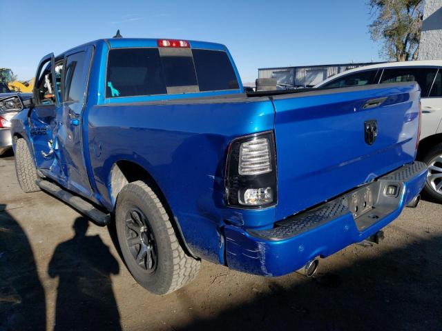 1C6RR6MT4JS193318 - 2018 RAM 1500 SPORT BLUE photo 2