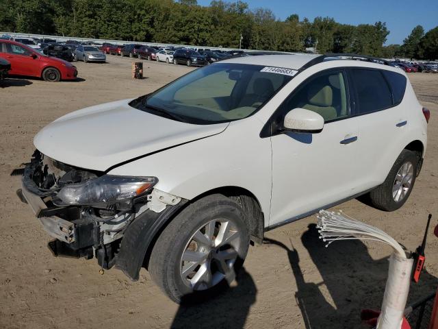 JN8AZ1MU9DW205529 - 2013 NISSAN MURANO S WHITE photo 1