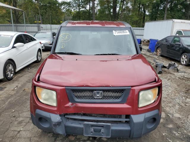 5J6YH28756L010081 - 2006 HONDA ELEMENT EX MAROON photo 5