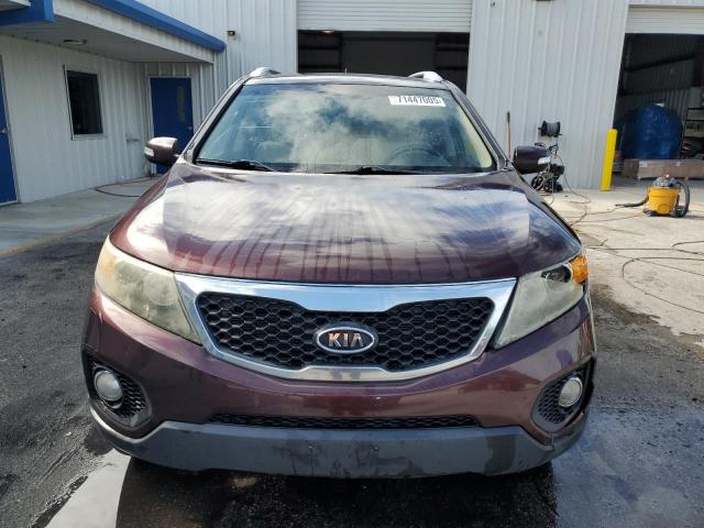 5XYKU3A10BG034880 - 2011 KIA SORENTO EX ბურგუნდია ფოტო 5