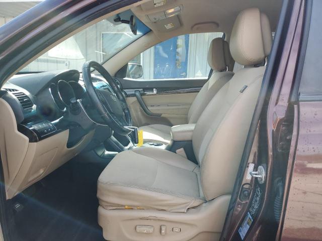 5XYKU3A10BG034880 - 2011 KIA SORENTO EX ბურგუნდია ფოტო 7