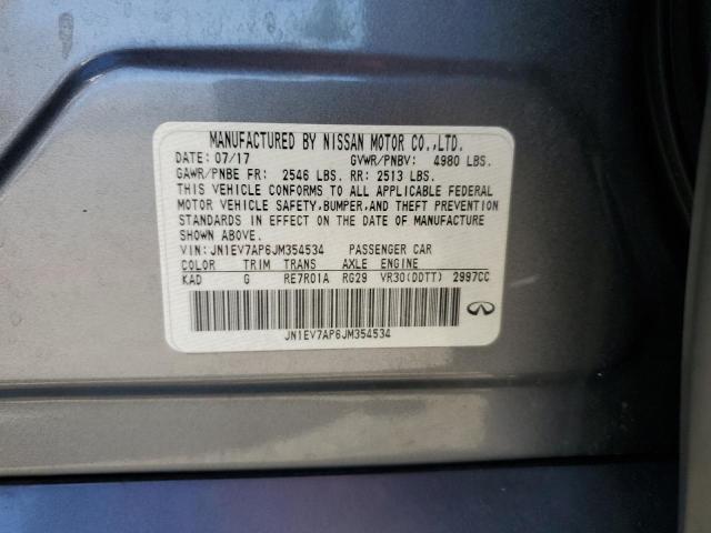 JN1EV7AP6JM354534 - 2018 INFINITI Q50 LUXE ნაცრისფერი ფოტო 13