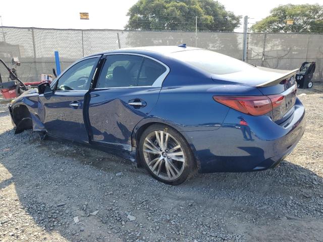 JN1EV7AP9KM510518 - 2019 INFINITI Q50 LUXE ლურჯი ფოტო 2