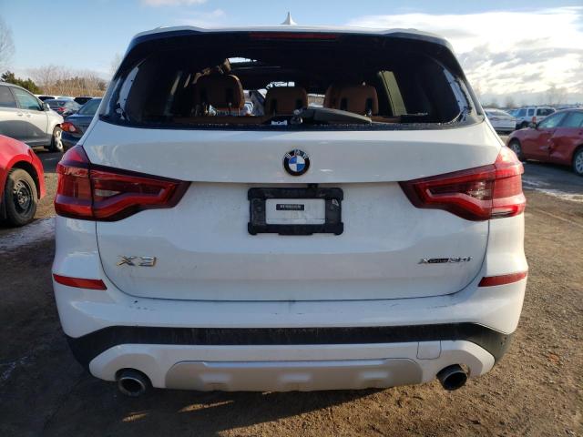 5UXTR9C52KLR10506 - 2019 BMW X3 XDRIVE30I WHITE photo 6