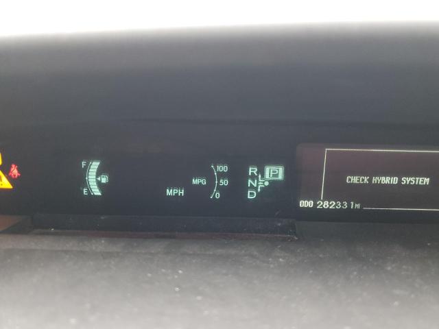 JTDKN3DU3A0129411 - 2010 TOYOTA PRIUS შავი ფოტო 9