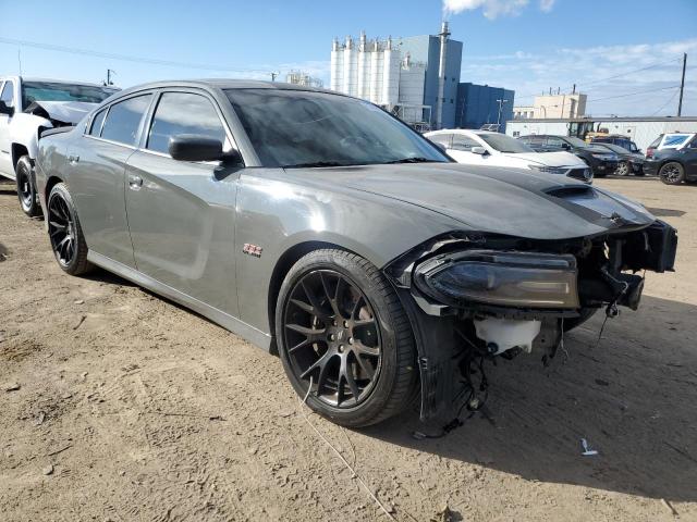 2C3CDXGJ8JH157303 - 2018 DODGE CHARGER R/T 392 GRAY photo 4