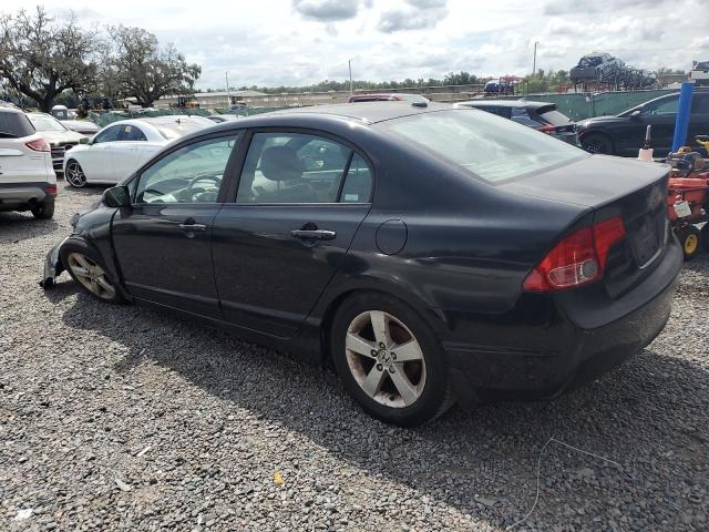 1HGFA16938L103749 - 2008 HONDA CIVIC EXL BLACK photo 2