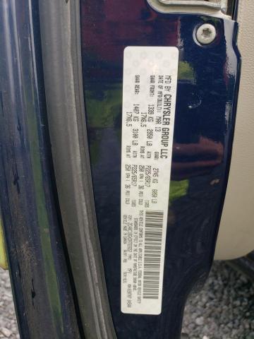 2C4RC1BGXDR722652 - 2013 CHRYSLER TOWN & COU TOURING BLUE photo 13